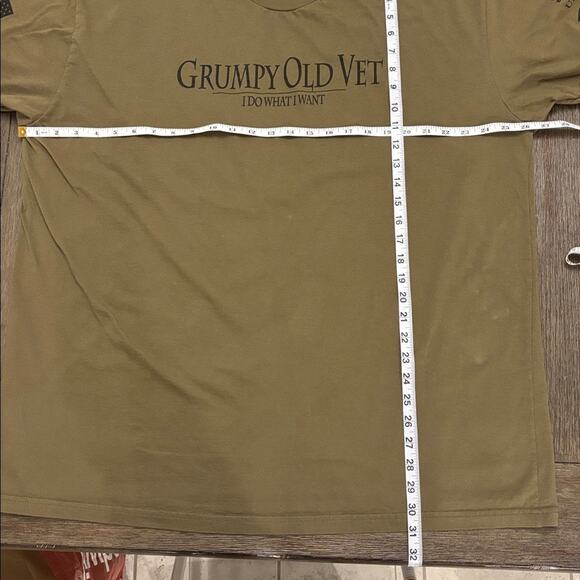 Grunt Style Men’s Army Green “ Grumpy Old Vet” Graphic T-Shirt XXXL - Picture 7 of 8